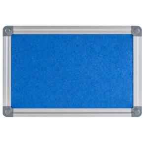Textilní nástěnka AVELI modrá v hliníkovém rámu 90x120 cm