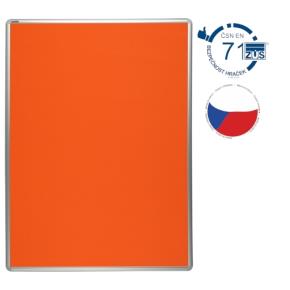 Textilní nástěnka EkoTAB 60 x 90 cm - oranžová