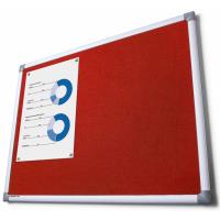 Textilní tabule SCRITTO červená 90x180 cm