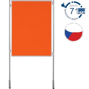 Textilní tabule TEXT EkoTAB pro paraván 150 x 100 cm, oranžová