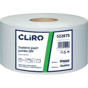 Toaletní papír CLIRO Jumbo dvouvrstvý průměr 28 cm - 6ks