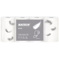 Toaletní papír dvouvrstvý KATRIN Plus Toilet 160 průměr 117mm - 8ks