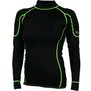 Tričko s dlouhým rukávem CXS REWARD funkční dámské, černo-zelené, vel. XL