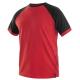 Tričko s krátkým rukávem CXS Leaf OLIVER červeno-černé vel. XL