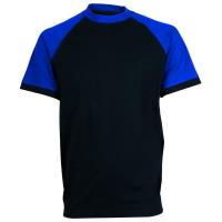 Tričko s krátkým rukávem CXS OLIVER černo-modré vel. XXL