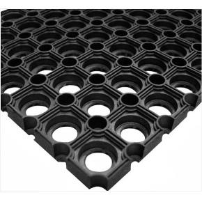 Vstupní gumová rohožka - COBA Ringmat Octomat černá 1 m x 1,5 m