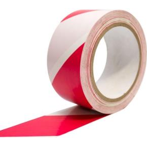 Vyznačovací podlahová páska COBAtape 50mm x 33m bílo-červená