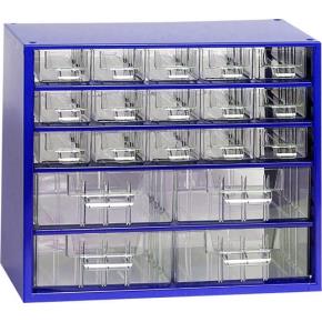 Závěsná skříňka se zásuvkami 15A/4B modrá