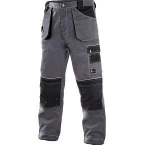 Zimní pánské montérkové kalhoty do pasu CXS ORION TEODOR šedo-černé, vel. 52-54
