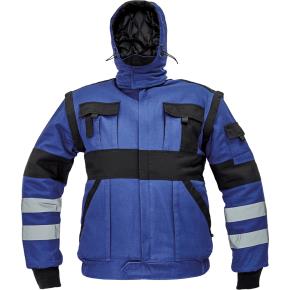 Zimní pracovní bunda Cerva MAX WINTER RFLX modro-černá, vel. 46