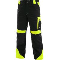 Zimní pracovní kalhoty CXS SIRIUS BRIGHTON černo-žluté, vel. 52-54