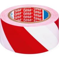 Značkovací páska TESA 33 m x 50 mm červeno-bílá
